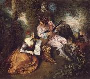 Jean-Antoine Watteau The Scale of Love china oil painting reproduction